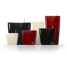 Вазон Plastkon Quadrato Flower Lover зі зрош.сист. 22x22x41 см червоний - мініатюра 2