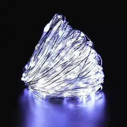 Гірлянда Роса 20м USB 200 LED на прозорій проволоці Білий - мініатюра 2