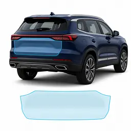 Антигравійна захисна бронеплівка за лекалами для Chery Tiggo 8 Pro I facelift 2023- зона кришки багажника