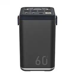 Повербанк O2 Project 60000 mAh 100W для Ноутбука Макбука Зарядна Станція 6 портів потужний повербанк 65W 20V 5A