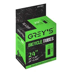 Камера для велосипеда Grey's 24'x1,95/2,125 AV 48 мм (GR51124)