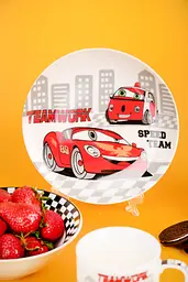 Тарілка дитяча обідня порцелянова Limited Edition Cars 18см (YF6032-1) - мініатюра 2