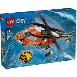 Конструктор LEGO City Гелікоптер берегової охорони 551 деталь (60503)