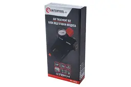 Редуктор тиску для пневмаінструменту з фільтром та лубрикатором Intertool 1/4" x 0.5-10 бар Storm - мініатюра 4