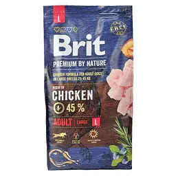 Сухий корм Brit Premium Dog Adult L для дорослих собак великих порід, з куркою, 8 кг - мініатюра 4