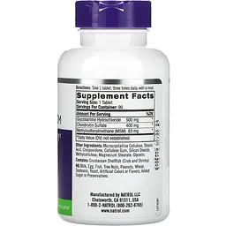 Глюкозамін, Хондроїтин та MSM Natrol Glucosamine, Chondroitin and MSM 90 таблеток (NTL00228) - мініатюра 2