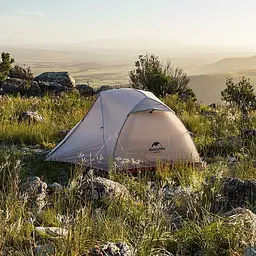 Намет Naturehike Star-River 2 Updated NH17T012-T 20D надлегкий двомісний з футпринтом сіро-червоний - мініатюра 8