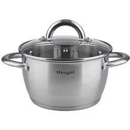 Каструля Ringel Bonn 6.1 л 24 см з кришкою нержавіюча сталь (RG-2003-24)
