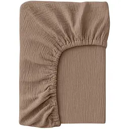 Простирадло на резинці муслін Cosas Brown 200х200х20 см (019Muslin_Brown_200x200x20)