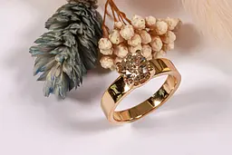 Каблучка з шипами з муассанитом 1ct 18.5 K-0311 - мініатюра 2