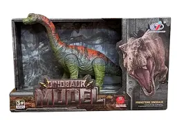 Фигурка динозавра Брахиозавр с подвижной головой, оранжево-зеленый, Dino Toys 57365