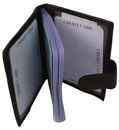 Картхолдер Dugros RFID захист натуральна шкіра кнопка Коричневий - мініатюра 5