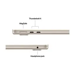 Ноутбук Apple MacBook Air 13 M5 A3449 Starlight (MDHD4UA/A) - мініатюра 6
