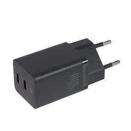 Зарядний пристрій Baseus GaN5 Pro 2*USB-C 40 W (CCGP180101) адаптер чорний - мініатюра 3