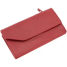 Портмоне жіноче шкіряне Elegante червоне GRANDE PELLE 20х11х2 см acs0032205 - мініатюра 6