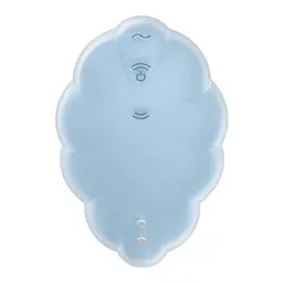 Вакуумний стимулятор клітора з вібрацією Satisfyer Cloud Dancer блакитний - мініатюра 5