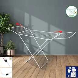 Сушарка для білизни підлогова Casa Si Kolibri 18m White (CS42191C06D) - мініатюра 2