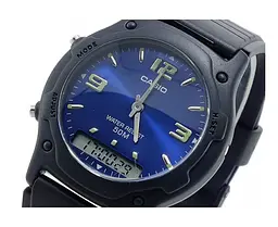 Стильні чоловічі наручні годинники Casio оригінал Японія Collection AW-49HE-2AVEG з полімерним ремінцем - мініатюра 2
