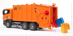 Сміттєвоз Bruder Scania RR-series, 62 см, помаранчевий (03560) - мініатюра 5