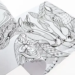 Розмальовка Santi антистрес I like horses (742096) - мініатюра 2