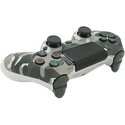 Геймпад Brazzers бездротовий для PS4 Wireless DualShock 4 роз'єм для навушників LED light bar Haki-Silver 3.7V 600 mAh Blister-box
