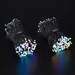 Twinkly Smart LED Гірлянда Twinkly Strings RGB 400, Gen II, IP44, довжина 32м, кабель чорний - мініатюра 5