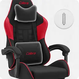 Крісло Cabro C501 Black-Red тканина - мініатюра 9