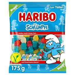 Желейні цукерки Haribo Smurfs Veggie 175 г (4001686327722)