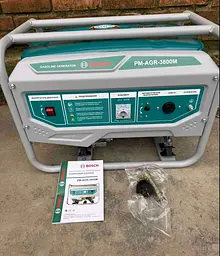 Генератор бензиновий BOSCH PM-AGR-3800M (3,5 кВт/3.8 кВт) Ручний запуск - мініатюра 2