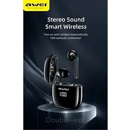Навушники Awei T28P Bluetooth TWS IPX6 чорні - мініатюра 8