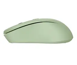 Миша бездротова Trust Mydo Silent, Green, USB 2.4GHz, оптична, 1000/1400/1800 dpi, 4 кнопки, зниження звуку клацання миші мінімум на 90%, гніздо для зберігання приймача USB, 1xAA (25042) - мініатюра 3