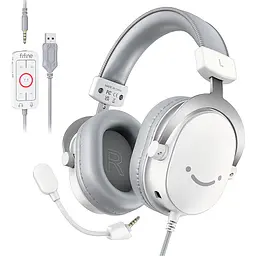 Ігрові навушники Fifine H9 7.1 White [114364] - мініатюра 2