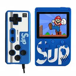 Ігрова консоль приставка з додатковим джойстиком dendy SEGA 400 ігор 8 Bit SUP Game Синій