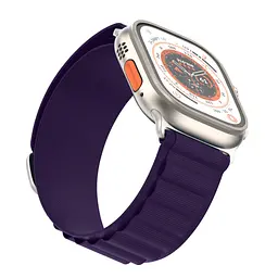 Ремінець для Apple Watch 49/46/45/44/42 (Series 1-3), фіолетовий, Alpine Loop Alpina Band, тканинний поліестеровий ремінець для смарт-годин, дихаючий, для активного відпочинку та спорту, ArmorStandart (ARM74199) - мініатюра 3
