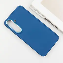 TPU чохол Bonbon Metal Style для Samsung Galaxy S24 / S25 Синій / Denim Blue - мініатюра 3