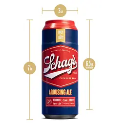 Мастурбатор - банка пива Blush Schag's Arousing Ale Masturbator - Frosted, самозмащуваний, вакуум - мініатюра 6