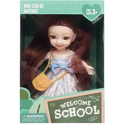 Дитяча лялька Welcome School Bambi YL605-7/9/10 з сумочкою Синій