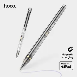 Стилус Hoco GM110 Transparent Explore Series Active Pad White (6942007616744) [105245] - мініатюра 4