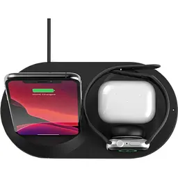 Беспроводное зарядное устройство 3 в 1 Belkin WIZ-001VF Wireless iPhone/Watch/AirPods Black - мініатюра 8
