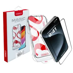 Захисне скло Intaleo з аплікатором Intaleo MagicBox для Apple iPhone 15 Pro Max Black (4820266742867) - мініатюра 2