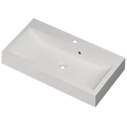 Раковина матова накладна Amidicon Laguna 80 800x430 з литого каменю LAGUNA_80_MAT, Білий матовий - мініатюра 2