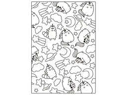 Розфарбовка YES А4 Pusheen з наліпками та завданнями, 12 стор. (743223) - мініатюра 2