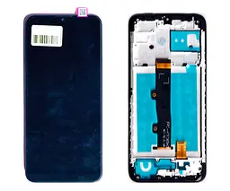 Дисплей Motorola XT2097 E7 Power/Moto E7i Power чорний + рамка