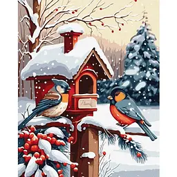 Картина за номерами Ideyka Ласощі пташок ©art_selena_ua KHO6532 40х50 см
