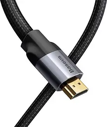 Кабель Baseus Enjoyment Series 4KHD Male To 4KHD Male Adapter Cable 1.5m WKSX000213 Dark gray - мініатюра 3