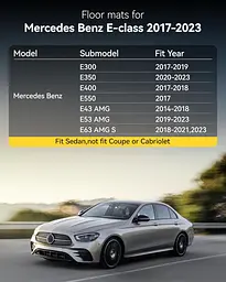 Комплект килимків TPE для Mercedes E-Class 2017–2022, 1–2 ряд - мініатюра 5