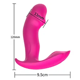 Вібратор у трусики Foxshow Silicone Panty 12 см (рожевий) - мініатюра 9