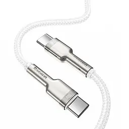 Кабель Baseus Cafule Metal USB-C to USB-C 100W 2m White (CATJK-D02) [71409] - мініатюра 3
