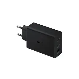 Зарядний пристрій Samsung 65w pd power adapter trio сам блок - адаптер чорний - мініатюра 4