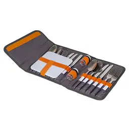 Набір столових приборів Bo-Camp Picnic 16 Pieces 4 Person Grey (7504340), Сірий